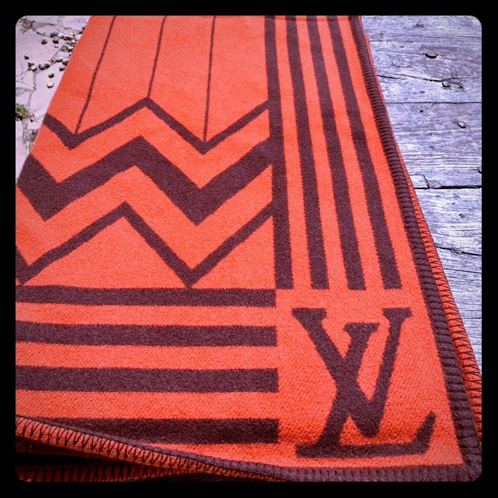 NFS SOLD Pre Owned Vintage L.V. RareCashmere Throw